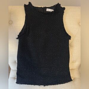 Zara Black dress Top with Classic Crew Neck.